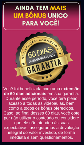 Garantia de 60 dias